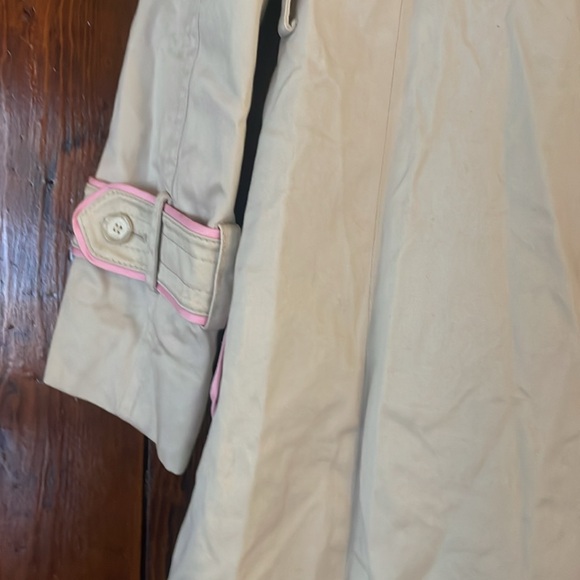 Classy coach trenchcoat lined in soft pink size small - Picture 6 of 7
